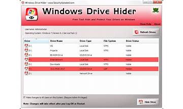 DriveHider for Windows - Download it from Habererciyes for free